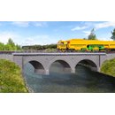 KIBRI 39723 H0 Steinbogenbruecke gebogen eingleisig Massstab: H0