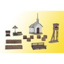 KIBRI 39780 H0 Kapelle mit Zubehör Hirschbichl...