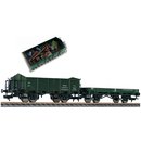 Fleischmann 591002 Spur H0 2-tlg. Mullwagenset der DB