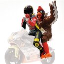 Minichamps 312980146 Figur Valentino Rossi- + Chicken GP 250 Barcelona 1998 Massstab: 1:12