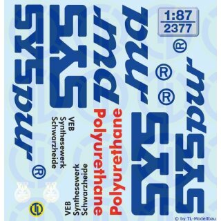 TL Decals 2377 SYSpur Beschriftungen Maßstab 1:87