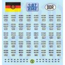TL Decals 2382  DDR Kfz-Kennzeichen ab 1976...