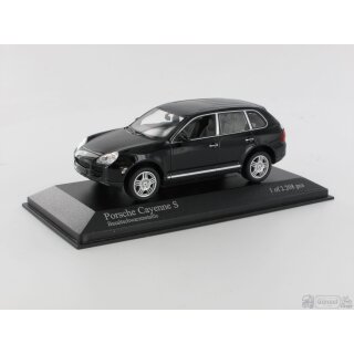Minichamps 400061001 Porsche Cayenne S - 2002, schwarz metallic Massstab: 1:43