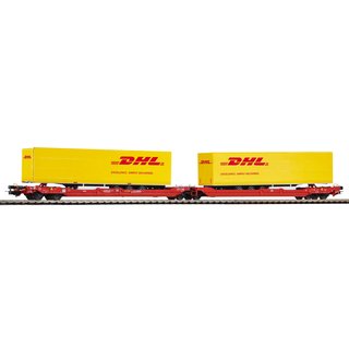 Piko 54774 Spur  H0 Taschenwagen T3000e mit 2 "DHL" Trailern