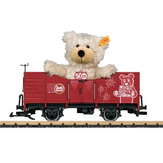 LGB L42229 Spur G Off.Güterwagen m.Steiff Teddy