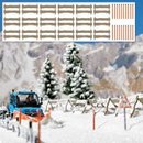 Busch 1120 Schneefangzäune und Schneestangen  Spur H0