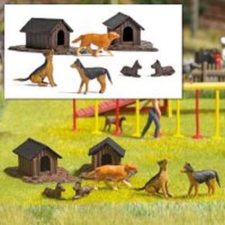 Busch 1197 Hunde-Set H0 Spur