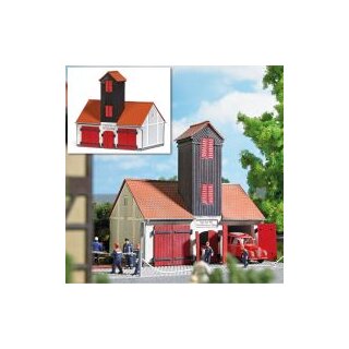 Busch 1660 Feuerwehrgebäude »Jonaswalde« H0 Spur