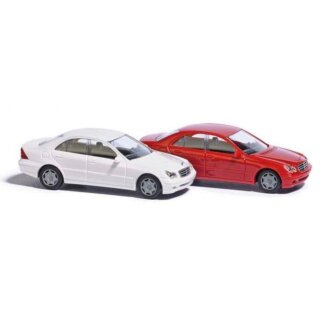 *Busch 89135 Mercedes C-Klasse, rot  Maßstab 1:87