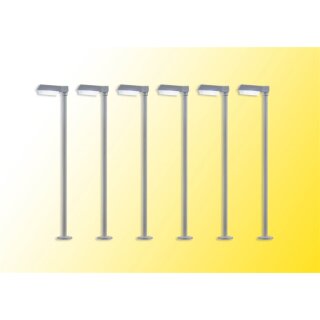 Viessmann 64976 Spur N Straßenl. m. LED weiß 5+1