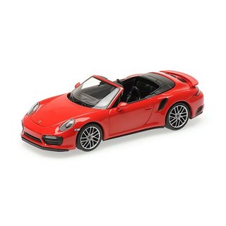 Minichamps 410067180 1:43 PORSCHE 911 (991.2) TURBO S CABRIOLET - 2017 - RED
