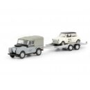 *Schuco 452632700 Land Rover I m. Anhänger und Mini...