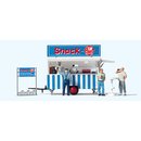 Preiser 10749 Verkaufswagen, Snack Point  Spur H0