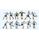 Preiser 10756 Fußballmannschaft mit Torwart und...