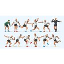 Preiser 10758 Fußballmannschaft mit Torwart und...