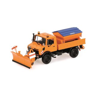 Minichamps 439033060 Mercedes Benz Unimog 1300 L, orange Massstab: 1:43