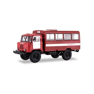 SSM 83SSM1198 GAZ-66 Feuerwehr Bus Maßstab: 1:43