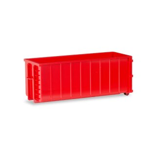 Herpa 053884 Abrollmulden 2 Stück gerippt, rot Maßstab: 1:87