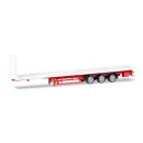 Herpa 076845 Lowliner-Flachbett-Auflieger 3-achs,...