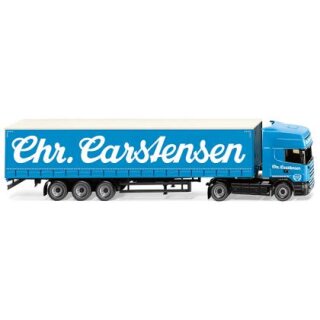 Wiking 053709 Scania R420 Topline Gardinenplanensattelzug, Sped.Chr. Carstensen  Maßstab 1:87