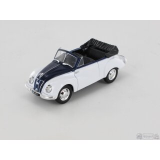*IXO 431123  (Blister) IFA F9 Cabrio schwarz/weiß Maßstab 1:43