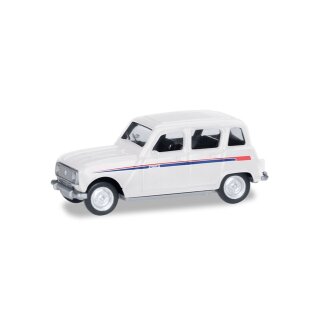 Herpa 030199 Renault R4, Jogging Streifen rot/blau Maßstab: 1:87
