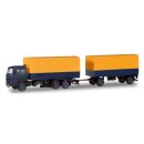Herpa 309578 Iveco Magirus Planen-Hängerzug,...