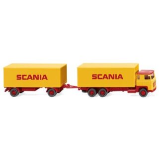 Wiking 045702 Scania 111 Kofferhängerzug - SCANIA  Maßstab 1:87