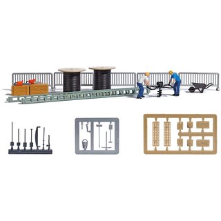 Busch 7834 A-Set: Erdbohrer mit 2 Figuren Spur H0