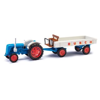 Busch 210009901 Traktor Famulus/Anhänger »Zirkus Busch« Maßstab 1:87