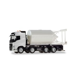 Herpa 013604 MiKi Volvo FH Gl.XL Silosteller-LKW 4a, weiß  Maßstab 1:87