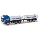 Herpa 071529 MAN TGS Tandem-Baukippe-Hängerzug, Trio...