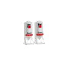 Herpa 076883  2x Standsilo 22,5m³, BauMit...