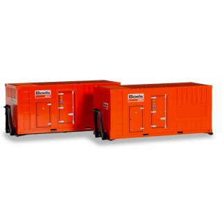 Herpa 076890 2x 20 ft. Stromaggregat, Bcels  Maßstab 1:87