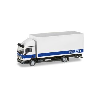 *Herpa 094504 MAN TGL Koffer-LKW m.Ladebordwand, Polizei Brandenburg Maßstab 1:87