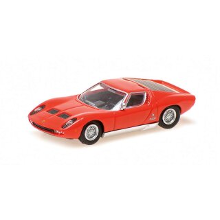 Minichamps 870103020 LAMBORGHINI MIURA - 1966 - ROT  Maßstab 1:87