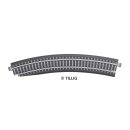 Tillig 83774 Bettungsgleis grau Gleisstück R11/32,...