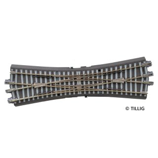 Tillig 83792 Bettungsgleis grau Doppelkreuzungsweiche, ohne Antrieb