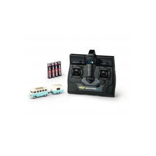 Carson 500504122 Maßstab:  1:87 VW T1 Samba Bus m.Anhänger  2.4G 100% RTR