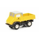 Schuco 450527600 Pic.MB Unimog 401 DP, gelb