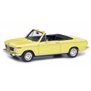 Schuco 450908500 BMW 2002 Cabrio, gelb Maßstab 1:43