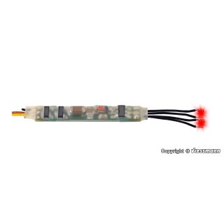 Viessmann 5272 Mini-LED rot für Feuersimulation, 2 Stück mit Mikro-Blinkelektronik