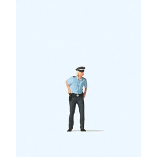 Preiser 28237 Polizistin mit blauer Uniform Spur H0