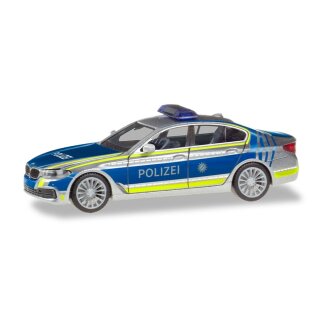 Herpa 094566 BMW 5er Limousine, Lotsenfahrzeug Polizei München  Maßstab 1:87