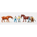 Merten 0210889 Spur H0 Hufschmiede mit Pferden