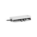 Herpa 076920 LKW Tieflade-Tandemanhänger, weiss...