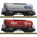 Fleischmann 848904 2-tlg.Set Silowagen Alba/R