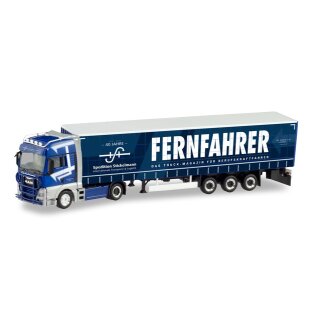 Herpa 311649 MAN TGX XXL E6c Gardinenplanen-Sattelzug, Stickelmann/Fernfahrer  Maßstab: 1:87