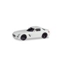 Herpa 420501 MB SLS AMG, weiß mit schwarzen Felgen...