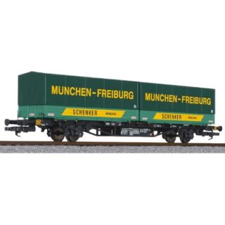 Liliput L235220 Containertragwagen Lgjs 571, DB, Ep. IV Spur H0